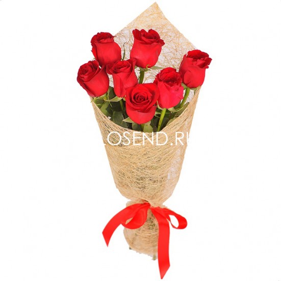 Букет «7 красных роз» - фото 4