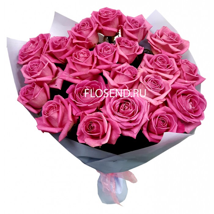 Букет «21 розовых роз»